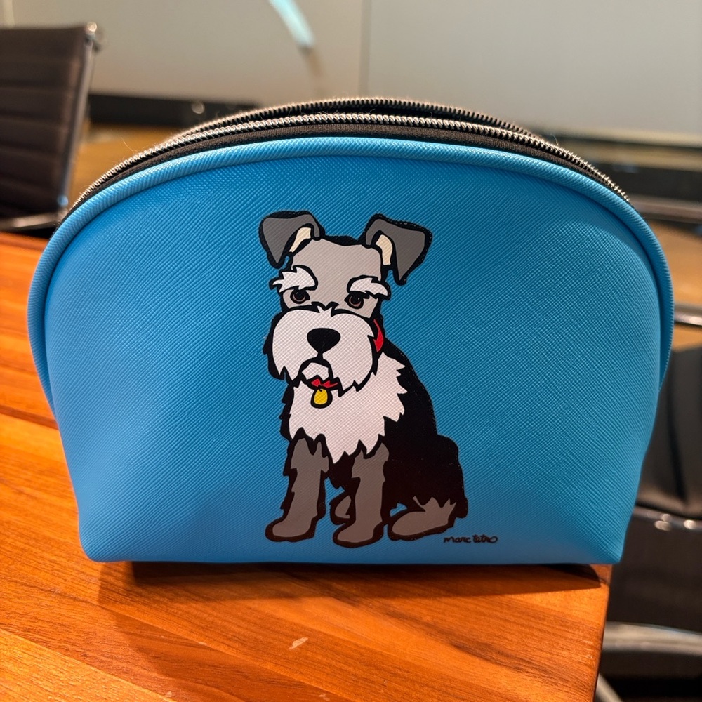 Blue Dog Cosmetic Bag